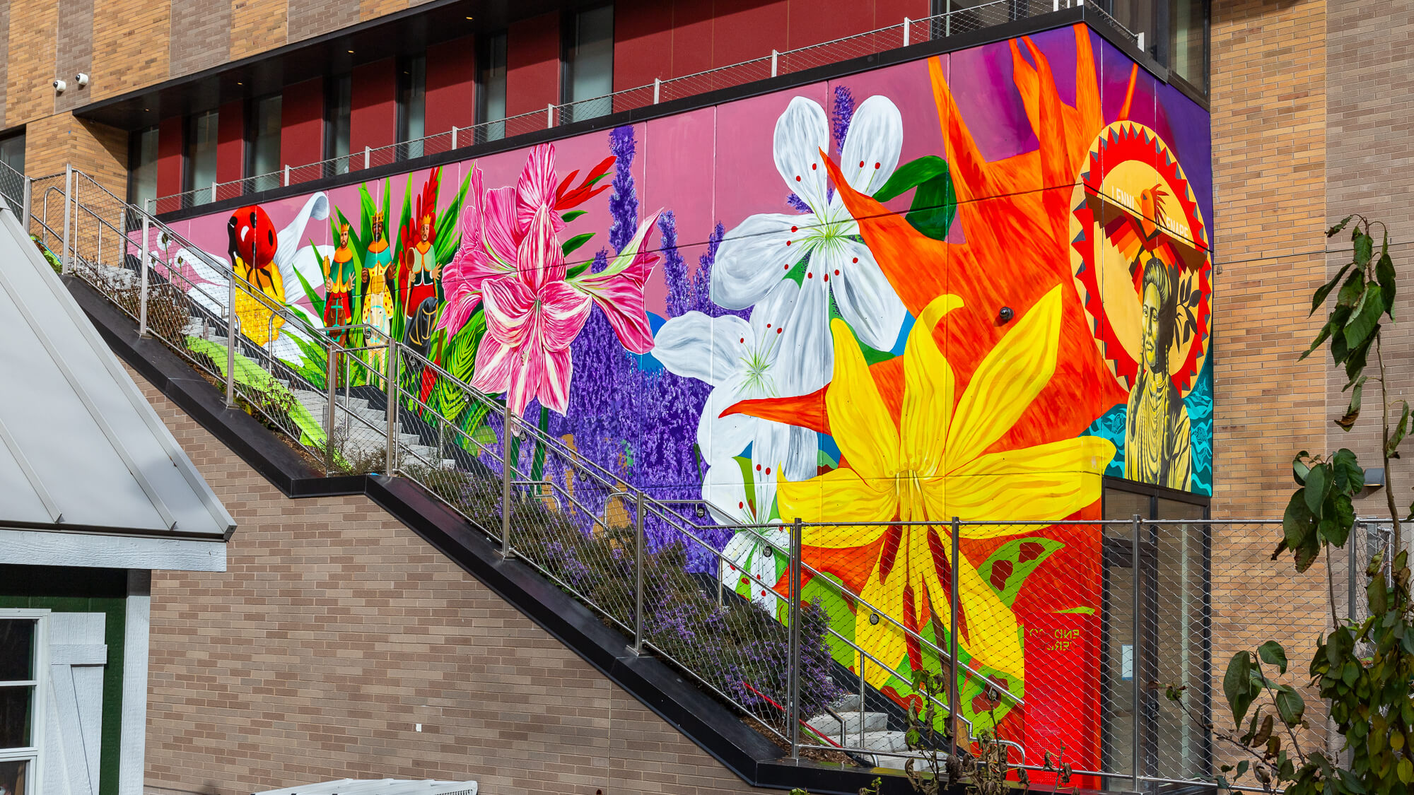 "Sendero Verde Mural"  22' X 46'  Acrylic   2024